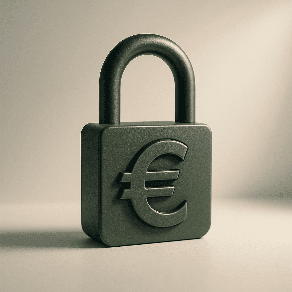 Schlüsseldienst Kosten und Zuschläge verstehen - Bild eines Schlosses mit einem Euro-Symbol